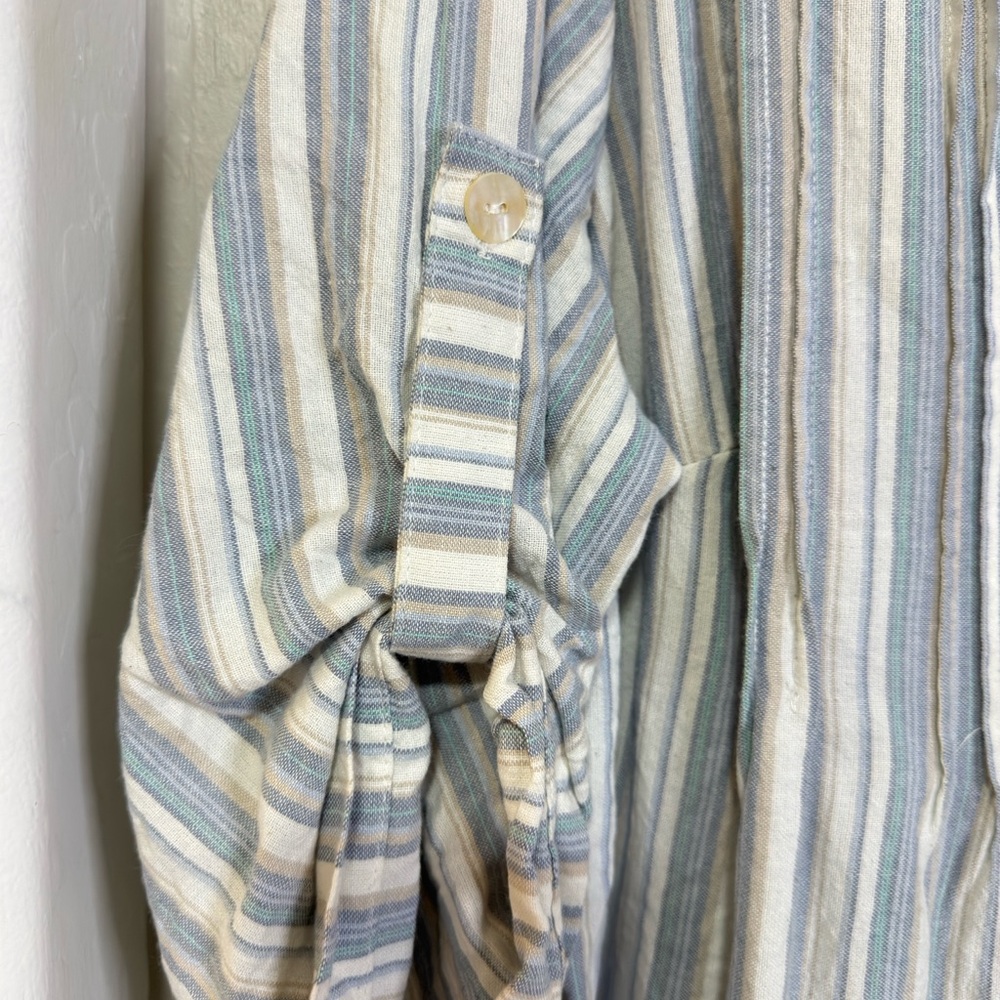 Striped Button-Down Dress - Picture 3 of 4